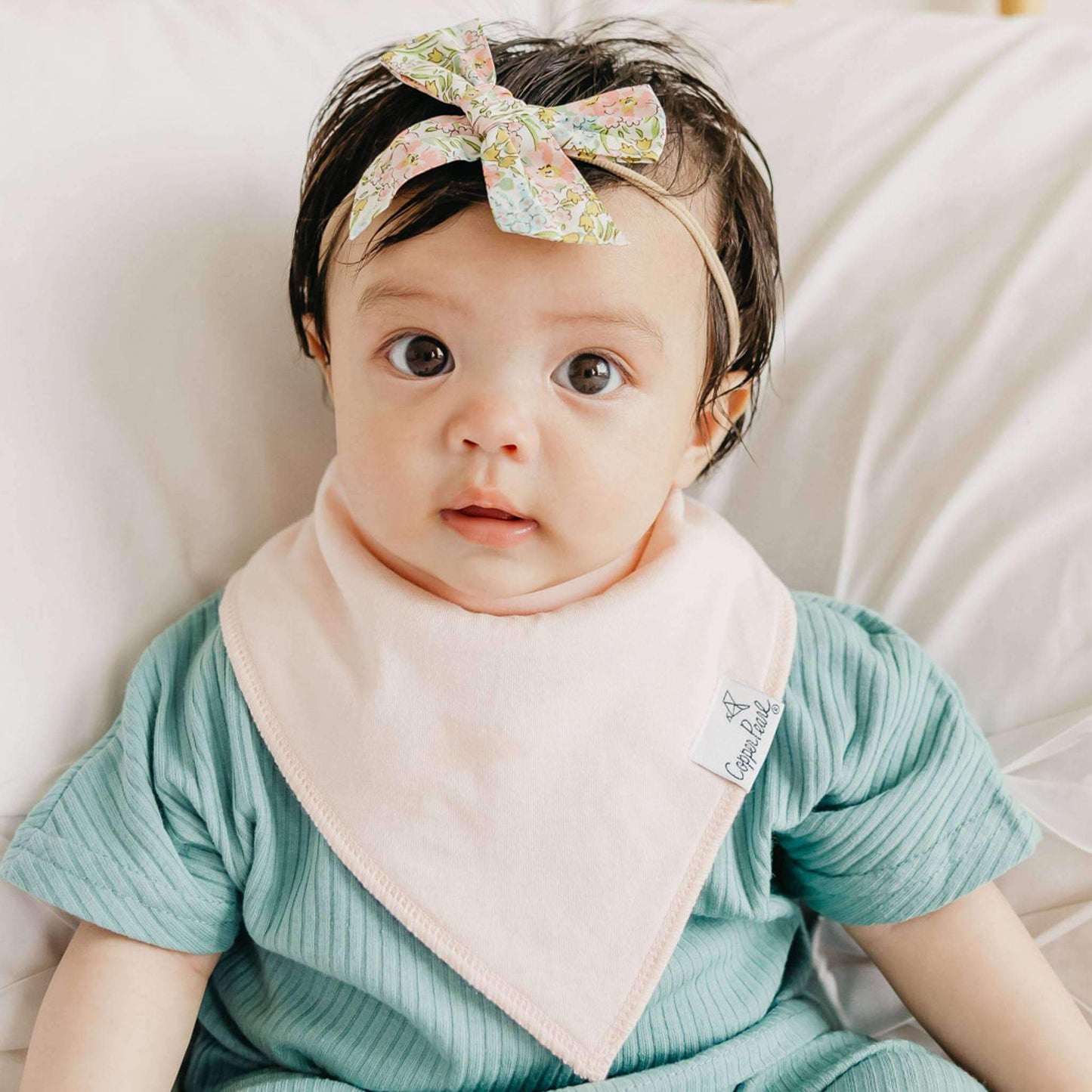 4 Pack Baby Bandana Bibs - Lemon