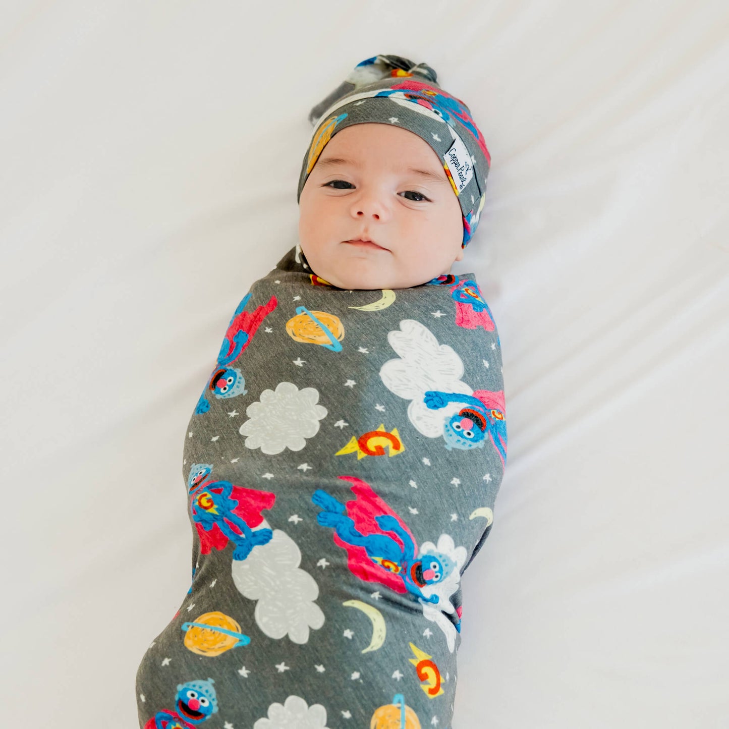 Knit Swaddle Blanket - Super Grover