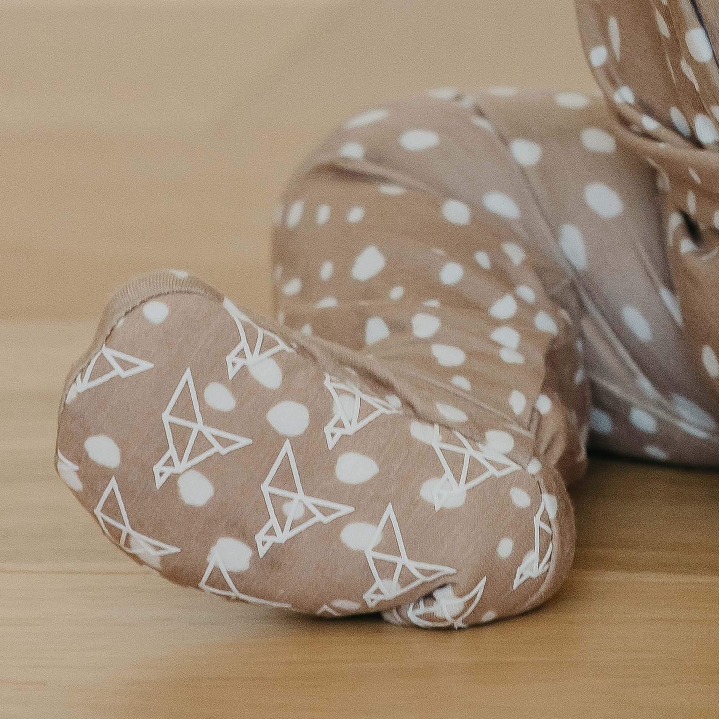 Zip-Up Footie Pajama - Fawn